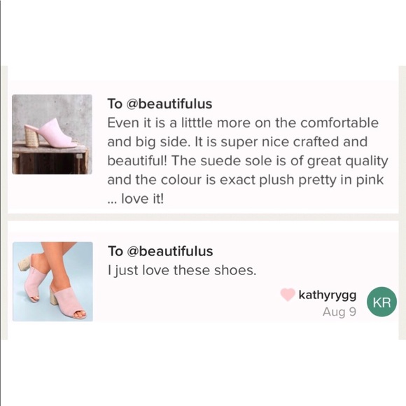 NIB Blush Pink Suede Jute Wrap Heel Slide Mule - Picture 8 of 8